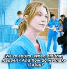 Meredith Grey Were Adults GIF - Meredith Grey Were Adults Stop GIFs