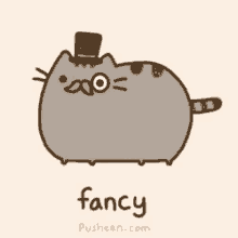 Fancy Pusheen GIF - Pusheen Cat Fancy Pusheen Fancy GIFs