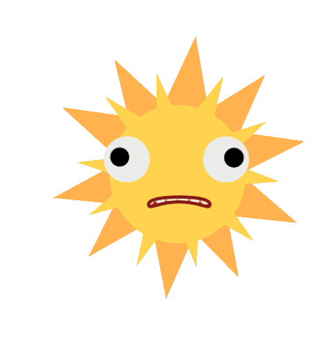 Sun Explosion Sticker - Sun Explosion Too Hot Stickers