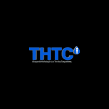 the word thtc is displayed in blue on a black background
