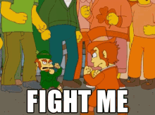 Fight Me GIF - The Simpsons Irish Leprechaun GIFs