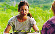Lost Tv Series Kate Austen GIF - Lost Tv Series Kate Austen What Did You Just Say GIFs