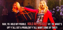 White Chicks Hold My Poodle GIF - White Chicks Hold My Poodle Got A Problem GIFs