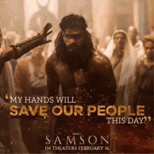 Samson Movie GIF - Samson Movie My Hands Will Saves Our People GIFs