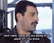Freddie Mercury Queen GIF - Freddie Mercury Queen What Are You Going To Do About It GIFs