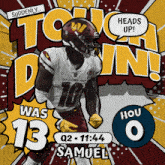 a washington redskins football player in a comic book style