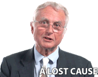 A Lost Cause Richard Dawkins Sticker - A Lost Cause Richard Dawkins Big Think Stickers