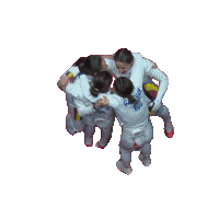 Group Hug Fencing Olympics Sticker