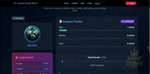 a screenshot of a progress tracker on a computer screen