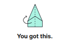 a picture of a triangle with the words " you got this " below it