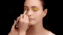 Bright Eye Makeup Tutorial GIF - Bright Colors Eyeshadow GIFs