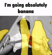 I'M Going Absolutely Banana Insanity GIF - I'M Going Absolutely Banana Insanity Banana Man GIFs