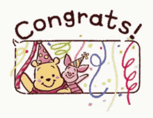 Pooh Piglet GIF - Pooh Piglet Congrats GIFs