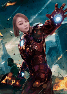 小小妹 Iron Man GIF