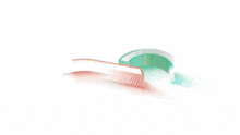 a red and green infinity symbol is glowing on a white background