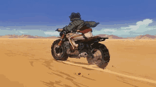 joe motorcycle desert fast travelling
