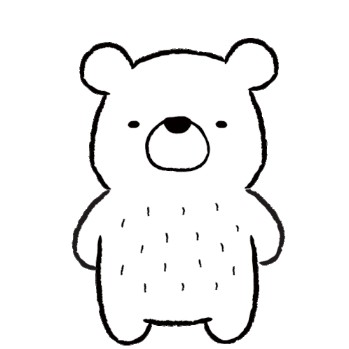 White Shy Sticker - White Shy Bear Stickers