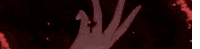 a close up of a hand with a red background