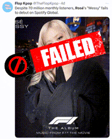 a picture of a woman with a red failed sign on it