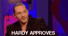 Hardy Approves Yes GIF - Hardy Approves Yes Tom Hardy GIFs