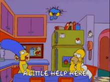 Little Help Dangling GIF - Little Help Dangling The Simpsons GIFs