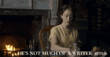 Hes Not Much Of A Writer Queen Elizabeth Ii GIF - Hes Not Much Of A Writer Queen Elizabeth Ii Claire Foy GIFs