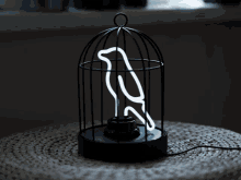 bird cage lights out neon