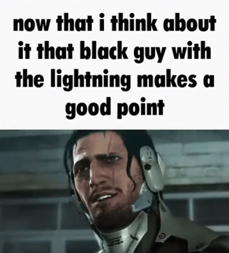 Now That I Think About It Guy With Lightning GIF - Now That I Think About  It Guy With Lightning Now That I Think About It That Black Guy With The  Lightning