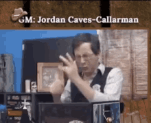 gm jordan caves-callarman is giving a speech