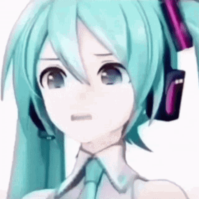 Hatsune Miku Miku Gif Hatsune Miku Miku Disgust Discover And Share Gifs