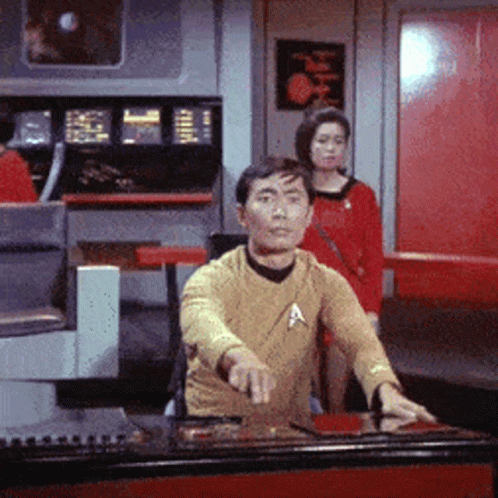 sulu goes BOOP then BOOM