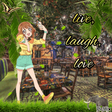 Hanamichi Ran Live Laugh Love GIF - Hanamichi Ran Live Laugh Love Rainforest Cafe GIFs