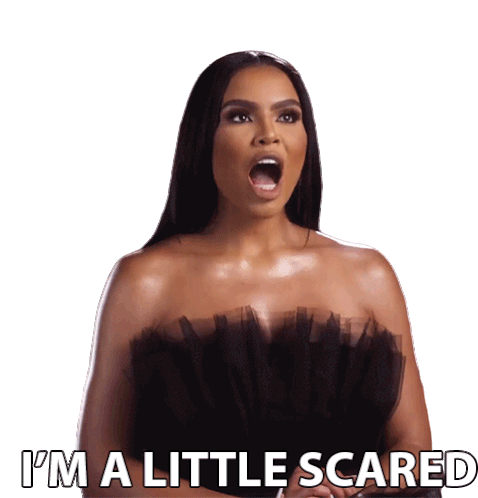 Im A Little Scared Real Housewives Of Potomac Sticker - Im A Little Scared Real Housewives Of Potomac Im A Little Terrified Stickers