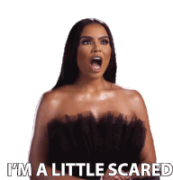 Im A Little Scared Real Housewives Of Potomac Sticker - Im A Little Scared Real Housewives Of Potomac Im A Little Terrified Stickers