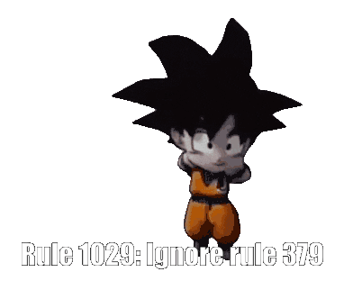 Rules Sigma Rule Sticker - Rules Sigma Rule Goku Stickers