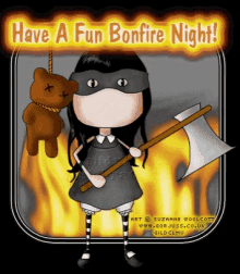 night bonfire