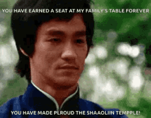 Bruce Lee Bow GIF - Bruce Lee Bow Hand Salute GIFs