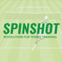 tennis ball machine spinshot revolution for tennis training
