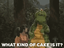 Dudley The Dragon Cake GIF - Dudley The Dragon Cake What Kind Of Cake Is It GIFs