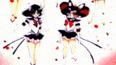a group of anime characters are standing next to each other with their arms crossed