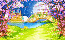 a pixel art of a bridge over a body of water