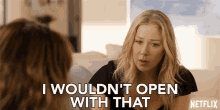 i wouldnt open with that jen harding christina applegate dead to me dont say that