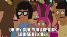 bobs burgers louise belcher oh my god omg panic