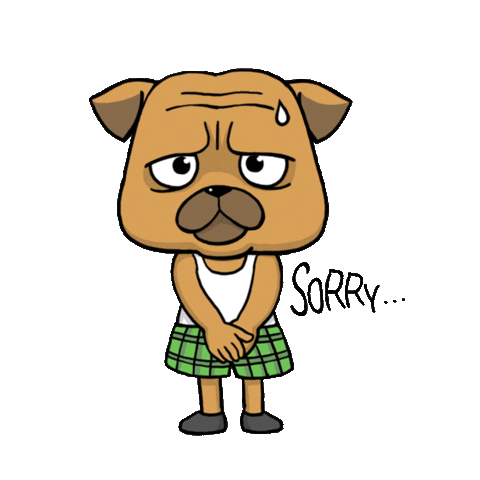 So Sorry Apologize Sticker - So Sorry Apologize Apologies Stickers