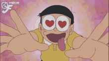 Love Doraemon GIF - Love Doraemon Heart Eyes GIFs