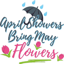 april showers bring may flowers spring fling joypixels spring season blooming flowers