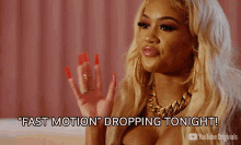fast motion dropping tonight saweetie released youtube originals