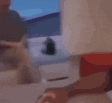 a blurry picture of a man taking a selfie
