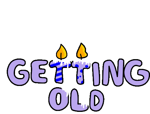 Getting Old Old Man Sticker