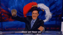 Fake Town Cryer?! GIF - Late Night Fake News The Colbert Report GIFs